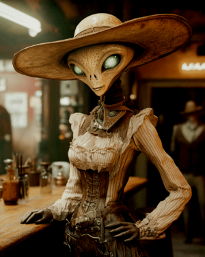 Cowgirl Alien #1