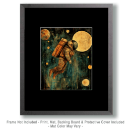 Retro Style Astronaut Artwork
