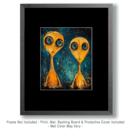 Curious Alien Couple Art