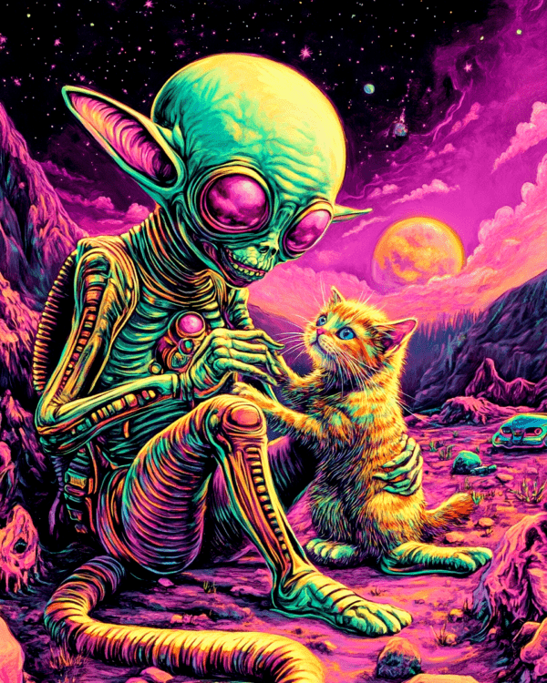 Cosmic Kitty & Friend