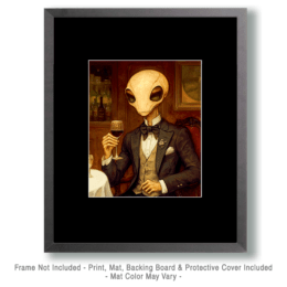 The Grey Alien Gives a Toast Art