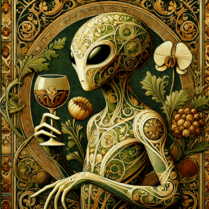 Nouveau Alien with Wine #3