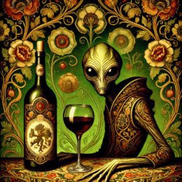 Nouveau Alien with Wine #4