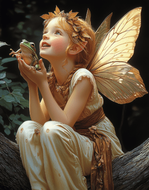 Cute Irish Wee Fairy art print