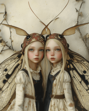 Twin Swedish Alvor Fairies art print