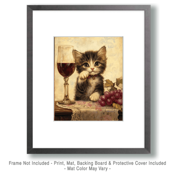 Kitten Too Young for Vino Art