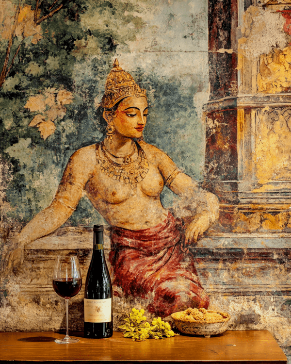 Shiva with Glass of Vino