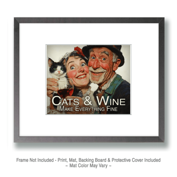 Cats & Wine Art