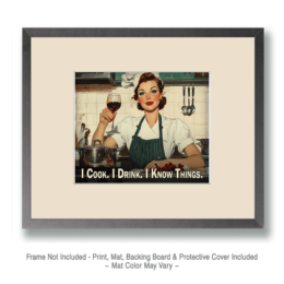 I Cook & I Drink Art