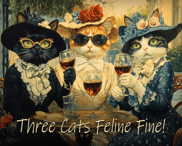 Three Cats Feline Fine