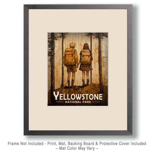 Yellowstone National Park - Hiking Together Art