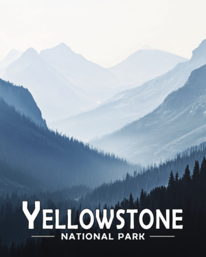 Yellowstone National Park - Misty Mountains