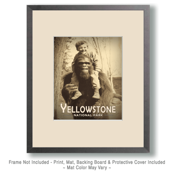 Yellowstone National Park - Bigfoot Piggyback Art