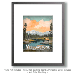 Yellowstone National Park - Vintage Travel Poster Art
