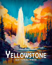 Yellowstone National Park -Abstract Geyser