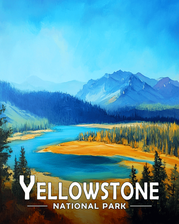 Yellowstone National Park - Valley Landscape