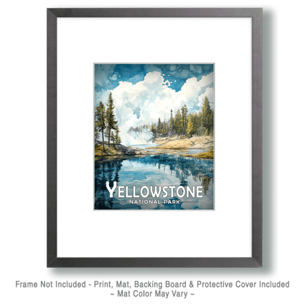 Yellowstone National Park - Mountain Pond Art