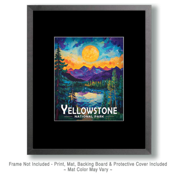 Yellowstone National Park - Mountain Pond Sunrise Art