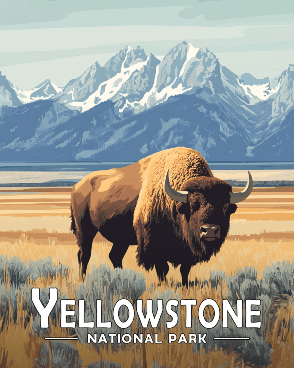 Yellowstone National Park - Lone Bison