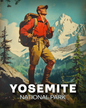 Yosemite National Park - Vintage Hiker