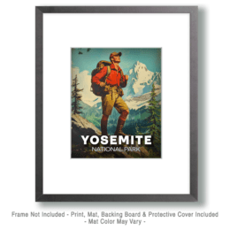 Yosemite National Park - Vintage Hiker Art