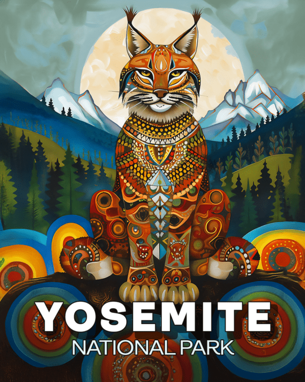 Yosemite National Park - Stylized Bobcat