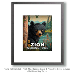 Zion National Park - Peek-a-Boo Bear Art