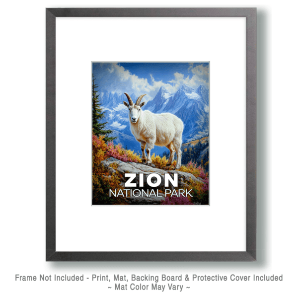 Zion National Park - Mountain Goat Art