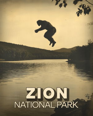 Zion National Park - Bigfoot Jumping in Lake