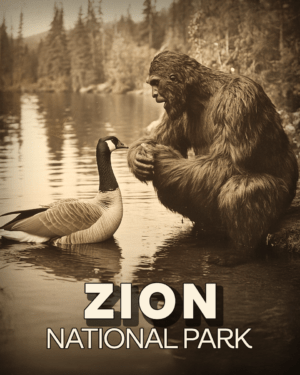 Zion National Park - Bigfoot Talking to Canadian Goose