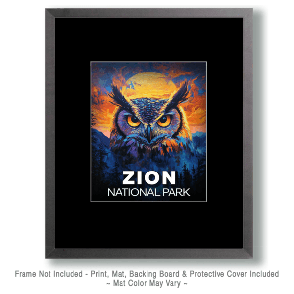 Zion National Park - Midnight Owl Art