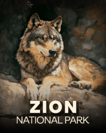 Zion National Park - Relaxing Wolf