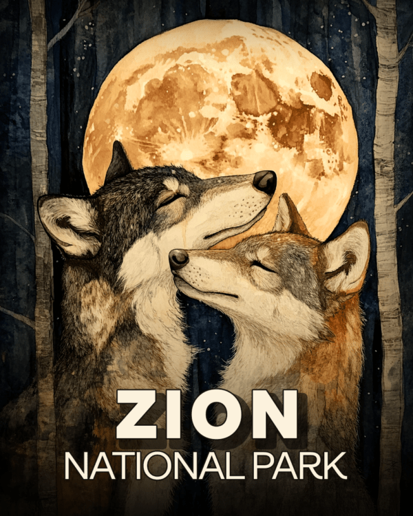 Zion National Park - Wolves in Love