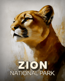 Zion National Park - Proud Mountain Lion