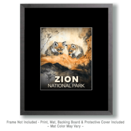 Zion National Park - Wolf Cubs Eye Dragonfly Art