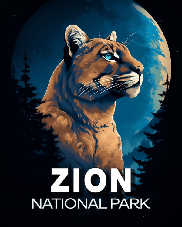 Zion National Park - Midnight Mountain Lion