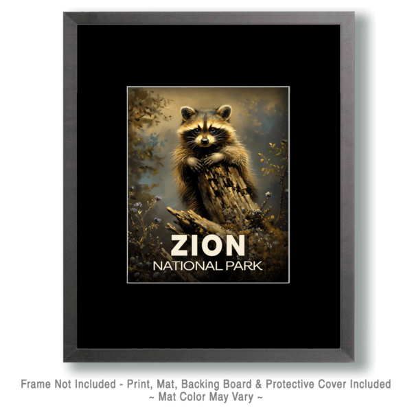 Zion National Park -Raccoon Kit Art