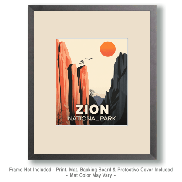 Zion National Park -Minimalist Narrows Art