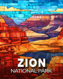 Zion National Park - Stylized Canyon