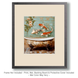 Koi Above Bathtub Art