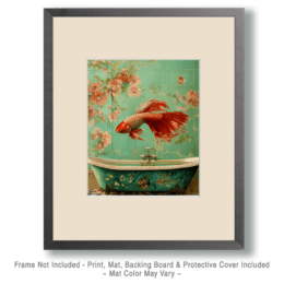 Betta Above Bathtub Art