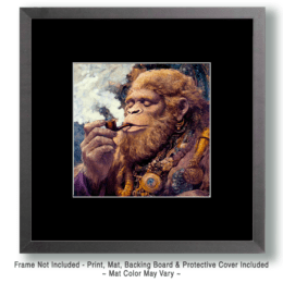 Bigfoot Enjoying Marijuana Art