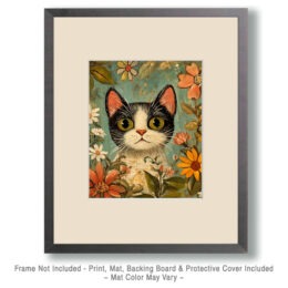 Green-Eyed Kitty Art