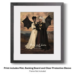 Clara and Sara Goth Fairies art print