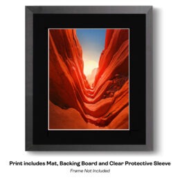 Southwest Saturated Canyon Folds Landscape art print