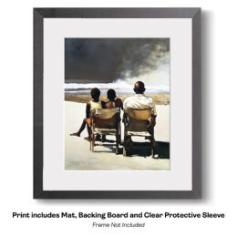 Gramps Shares Wisdom by Watching the Storm Come In art print