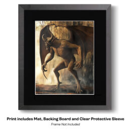 Snarling Jersey Devil art print