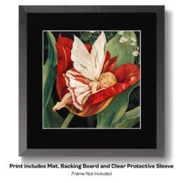 Fairy Napping in a Tulip art print