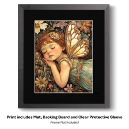 Art Nouveau Fairy Sleeping Soundly art print
