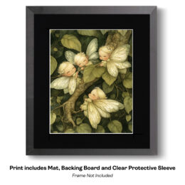 Baby Fairies Blending In art print